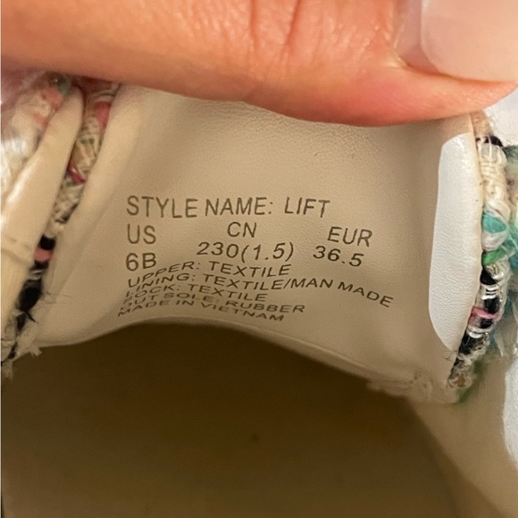 kate spade new york Lift Sneakers Multi Tweed Size 6B - Picture 2 of 7